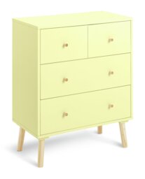 Habitat Otto 4 Drawer Chest - Yellow - thumbnail 2