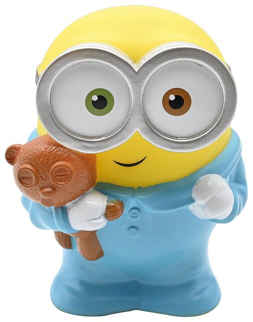 Minion Kids LED 3D Design Colour Changing Night Light - Blue - image 1