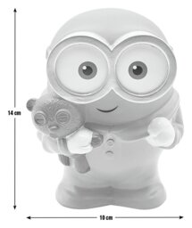 Minion Kids LED 3D Design Colour Changing Night Light - Blue - thumbnail 2