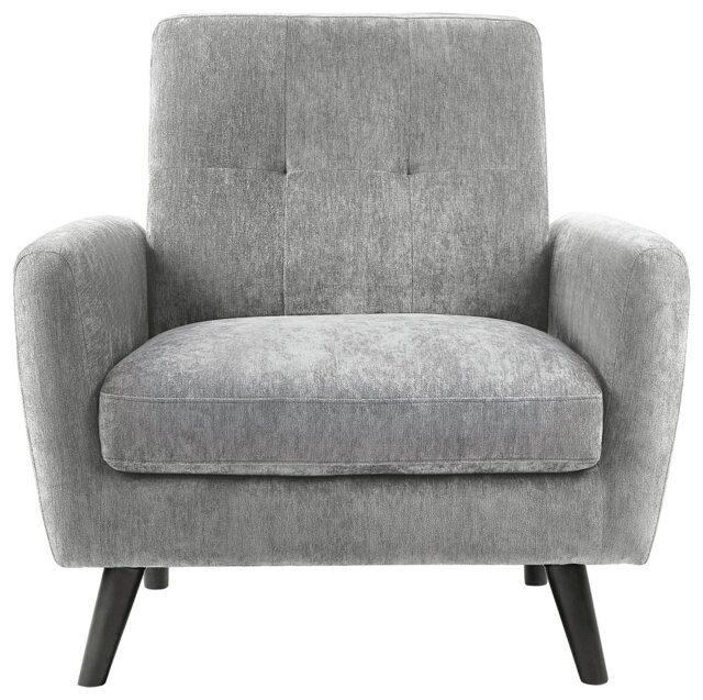 Julian Bowen Monza Velvet Armchair - Grey - image 1