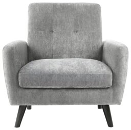 Julian Bowen Monza Velvet Armchair - Grey - thumbnail 1