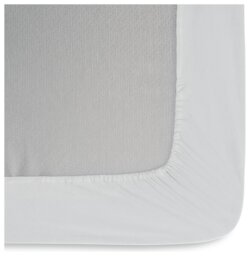 Habitat Egyptian Cotton 400TC White Fitted Sheet - Single - thumbnail 2