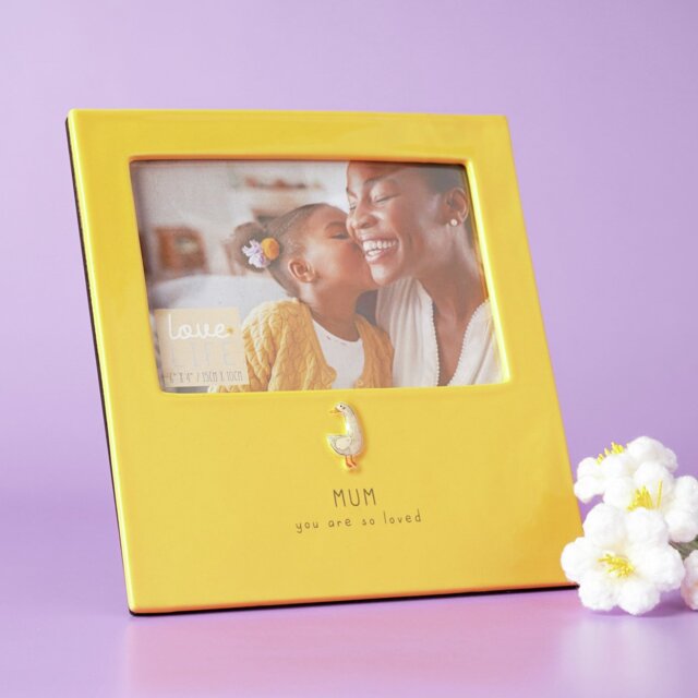 """Widdop Love Life Ceramic Photo Frame 4"""" x 6"""" - Mum""" - image 1