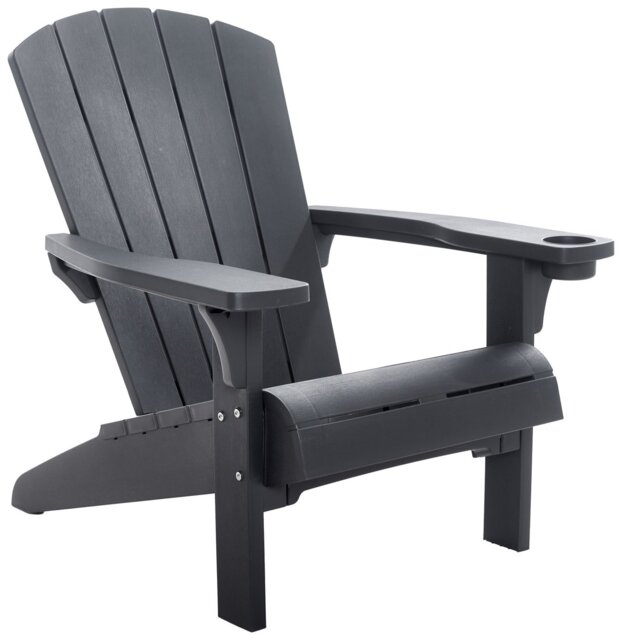 Keter Plastic Adirondack Garden Chair - Graphite - image 1