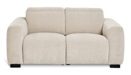 Habitat Reggie Fabric 3 Seater Recliner Sofa - Beige - thumbnail 1