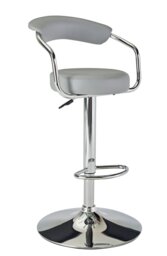Argos Home Executive Gas Lift Bar Stool - Grey - thumbnail 1