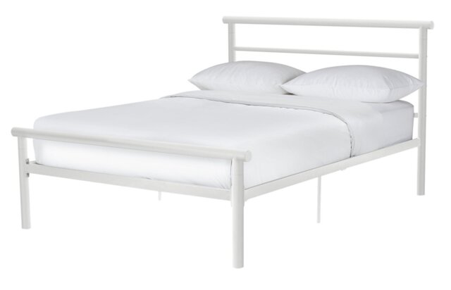 Argos Home Avalon Small Double Metal Bed Frame - White - image 1