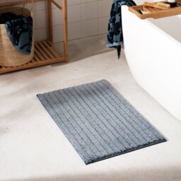 Habitat Quick Dry Bath Mat - Rustic Blue - thumbnail 2