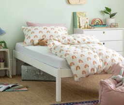 Habitat Odin Single Platform Bed Frame - White - thumbnail 1
