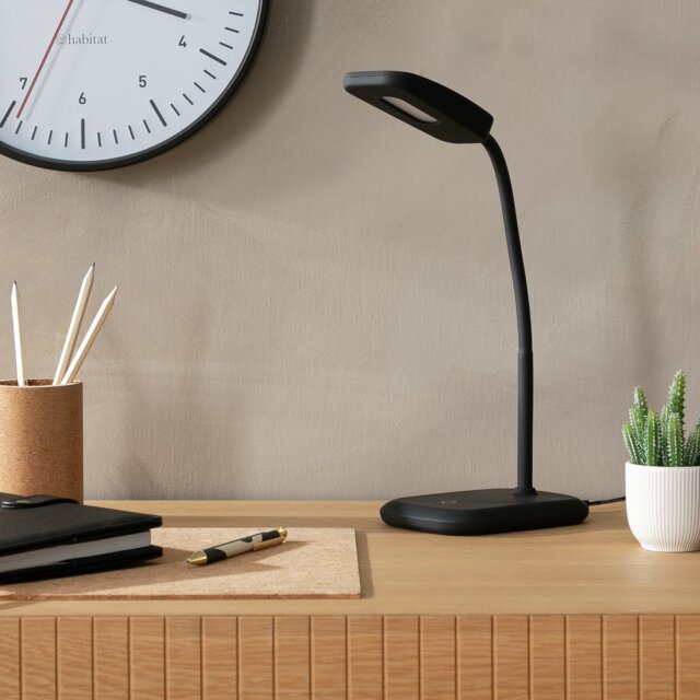 Argos Home Silby Soft Touch LED Desk Lamp - Black - image 1