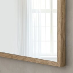 Home Essentials Oak Effect Square Wall Mirror -55x55cm - thumbnail 2