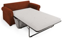 Jay-Be Heritage Fabric 2 Seater Sofa Bed - Orange - thumbnail 2