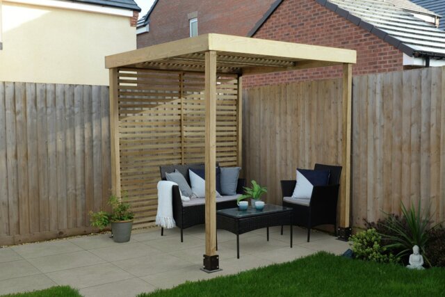 Forest Garden Modular Pergola with Side Panel - image 1