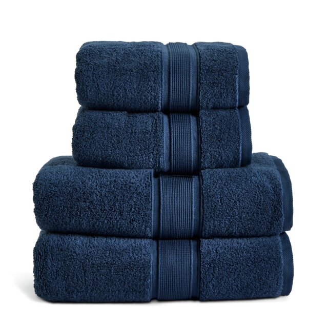 Habitat Supersoft 4 Piece Towel Bale - Denim - image 1