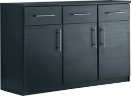 Argos Home Anderson 3 Door 3 Drawer Sideboard - Black - thumbnail 1