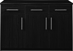 Argos Home Anderson 3 Door 3 Drawer Sideboard - Black - thumbnail 2