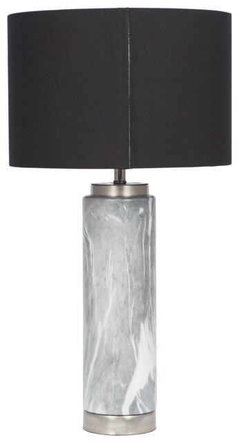 Pacific Carrara Ceramic Tall Table Lamp - Grey & Black - image 1