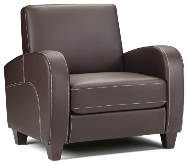 Julian Bowen Vivo Fabric Armchair - Brown - image 1