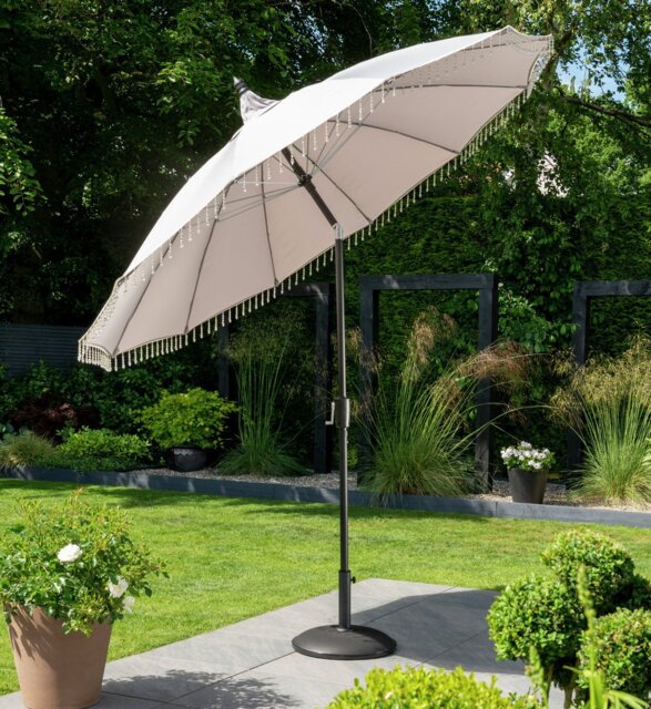 Norfolk Leisure Carrousel 2.5m Tilting Garden Parasol - Grey - image 1