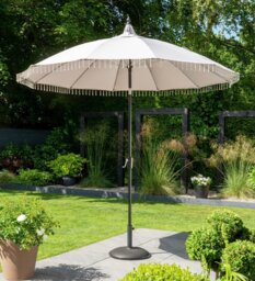 Norfolk Leisure Carrousel 2.5m Tilting Garden Parasol - Grey - thumbnail 2
