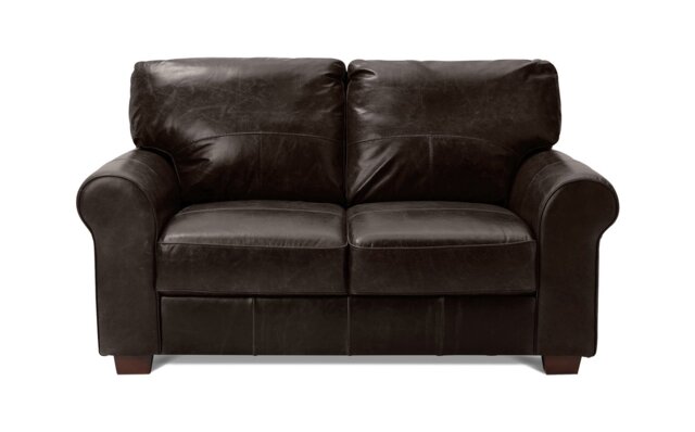 Argos Home Salisbury Leather 2 Seater Sofa - Chocolate - image 1
