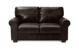 Argos Home Salisbury Leather 2 Seater Sofa - Chocolate - thumbnail 1