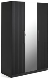 Habitat Hamburg Linear 3 Door Wardrobe - Anthracite