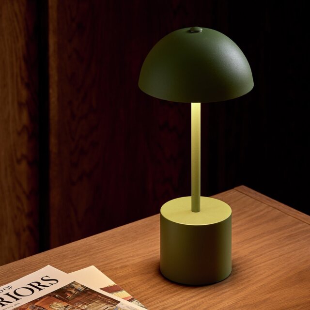 Habitat Rechargeable Mushroom LED Table Lamp - Green - image 1