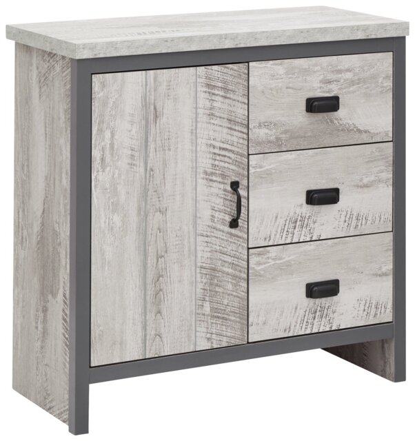GFW Boston 1 Door 3 Drawer Multi Unit - Grey - image 1