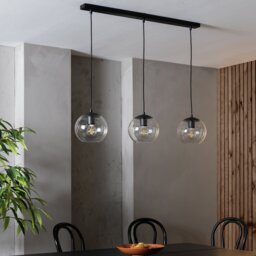 Habitat Coleman Metal 3 Light Bar Pendant Light -Matte Black - thumbnail 2