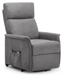 Julian Bowen Helena Fabric Rise & Recline Chair - Charcoal