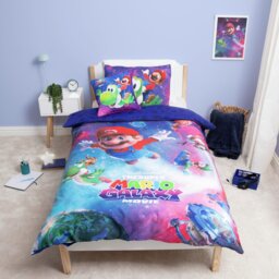 The Super Mario Bros Movie 2 Kids Blue Bedding Set - Single - thumbnail 1