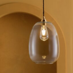 Habitat Clear Glass Easy Fit Lampshade - 29cm - thumbnail 2