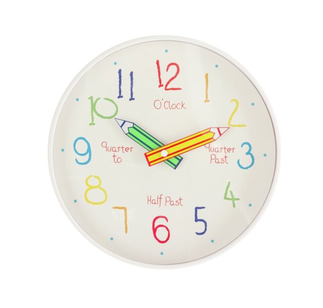 Argos Home Children's Tell the Time Wall Clock - image 1