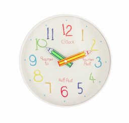 Argos Home Children's Tell the Time Wall Clock - thumbnail 2