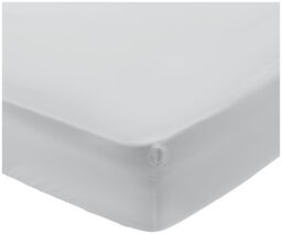 Habitat Egyptian Cotton 400TC Grey Fitted Sheet - King - thumbnail 1