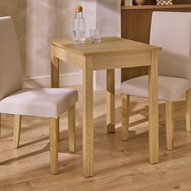 Argos Home Sendi 2 Seater Dining Table - Natural - image 1