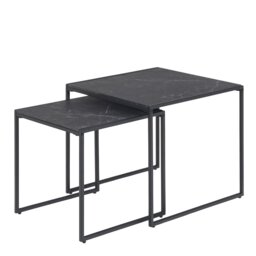 Furniture To Go Infinity Nest of 2 Tables - Black - thumbnail 2