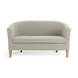 Argos Home Tub Faux Leather 2 Seater Sofa - Mocha - thumbnail 1