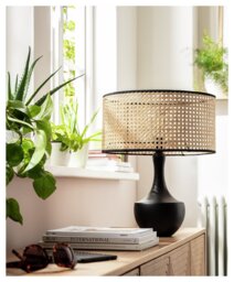 Habitat Ashi Natural Rattan Easy Fit Lampshade - 40cm - thumbnail 2
