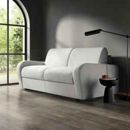 Jay-Be Deco Velvet 3 Seater Sofa Bed - Charcoal - thumbnail 2