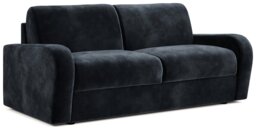 Jay-Be Deco Velvet 3 Seater Sofa Bed - Charcoal - thumbnail 1