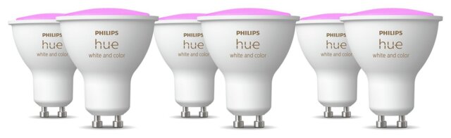 Philips Hue GU10 4.2W Smart Light Bulb - Pack of 6 - image 1