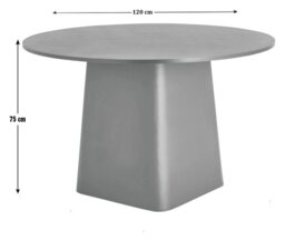 Habitat Arelo Round 4 Seater Dining Table - Black - thumbnail 2