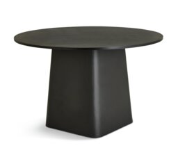 Habitat Arelo Round 4 Seater Dining Table - Black - thumbnail 1