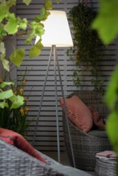 Habitat Home Warm White Outdoor Tripod USB LED Solar Lamp - thumbnail 1