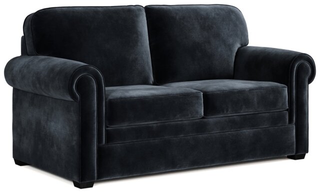 Jay-Be Heritage Velvet 2 Seater Sofa Bed - Charcoal - image 1