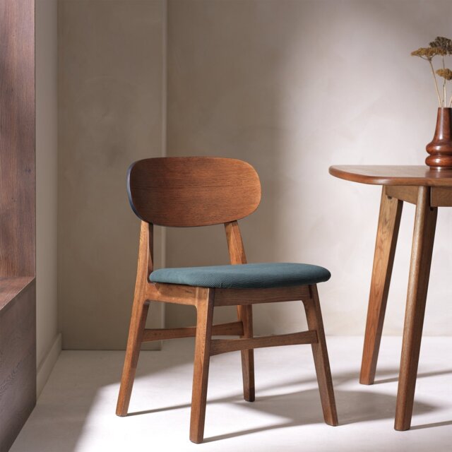 Habitat x Scion Esala Fabric Dining Chair - Walnut - image 1