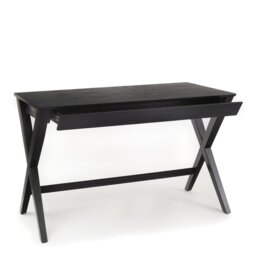 Furniture To Go Writex 1 Drawer Office Desk - Black - thumbnail 2