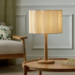 Habitat Pleat Natural Easy Fit Lampshade - 30cm - thumbnail 2